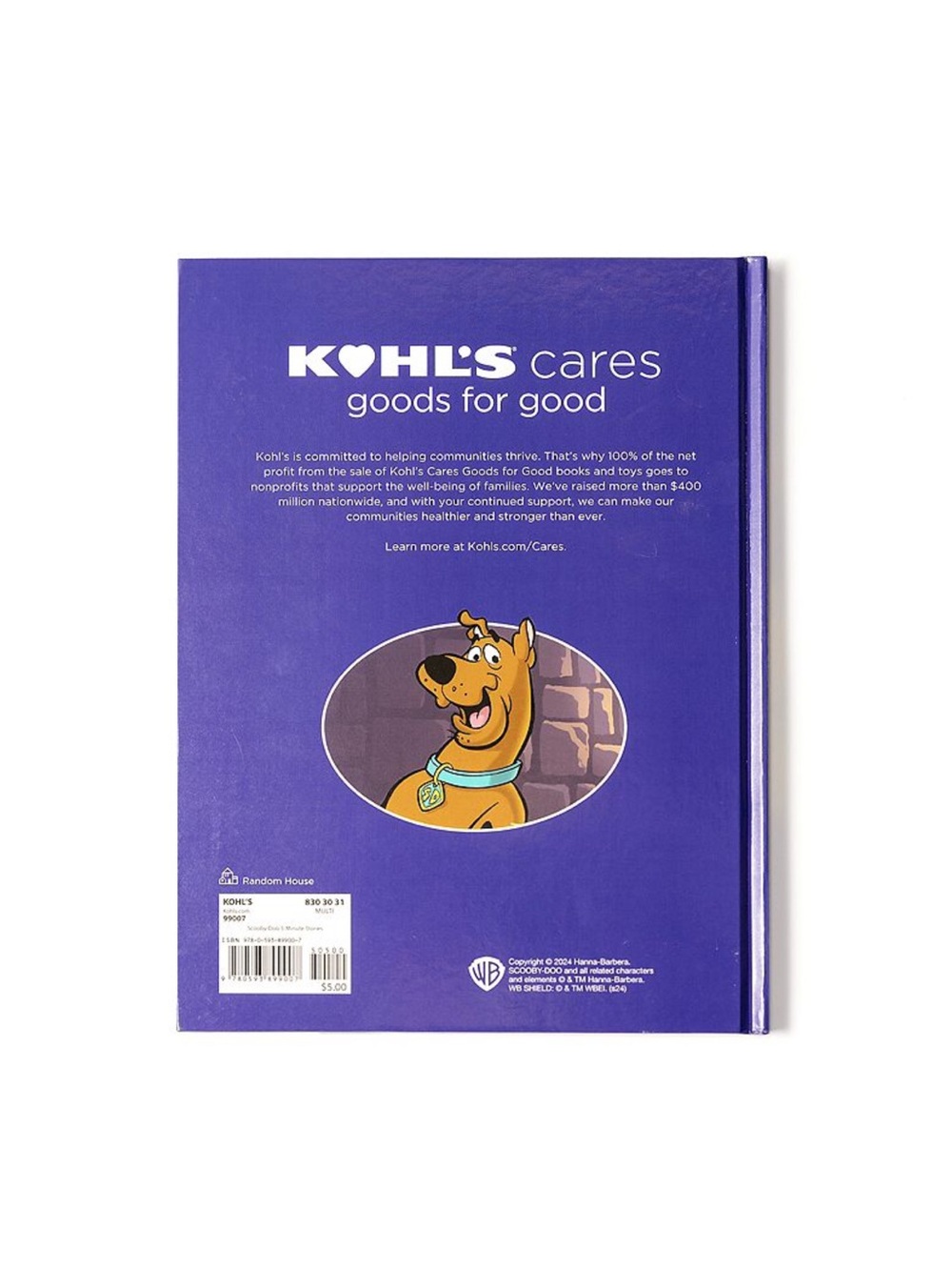 Kohl's Purple Scooby-Doo 5- Minute Stories Hardcover Book - Picture 2 of 2